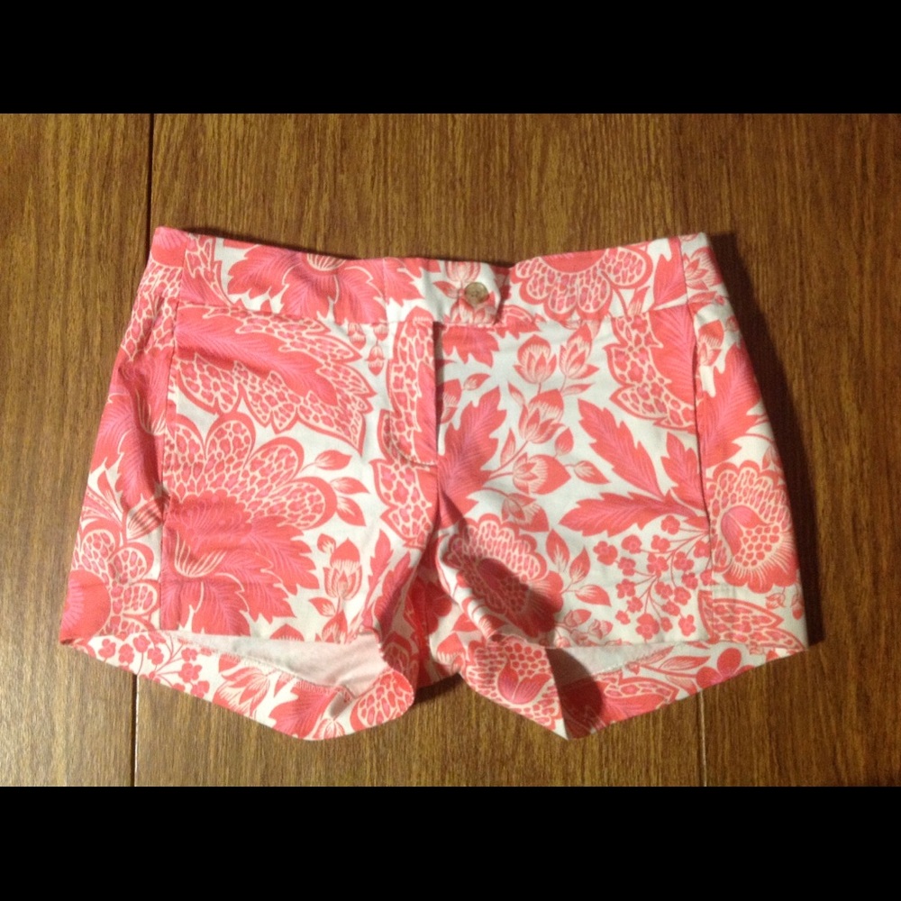 J Crew Floral Print Shorts Size 0
